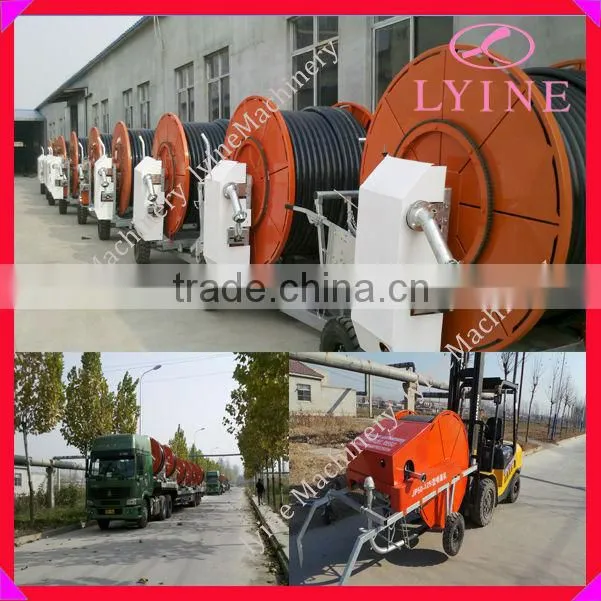 Agricultural Travelling Irrigator / Hard Hose Reel Irrigation Sprinkler Machine for Sale