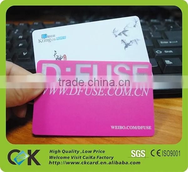 Custom frosted surface silver foil stamping VIP card