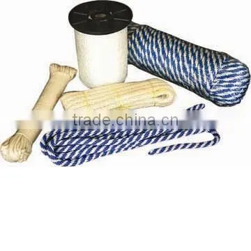 polyester rope 18strands 6mm braided rope made in china
