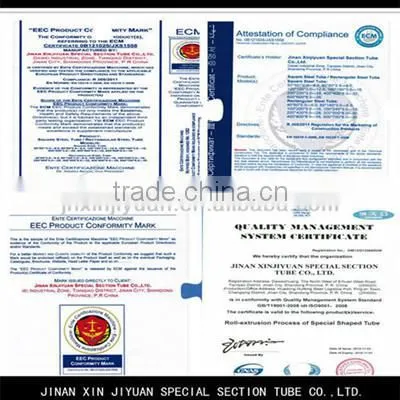 Black powder coated galvanizing steel pipe/fence