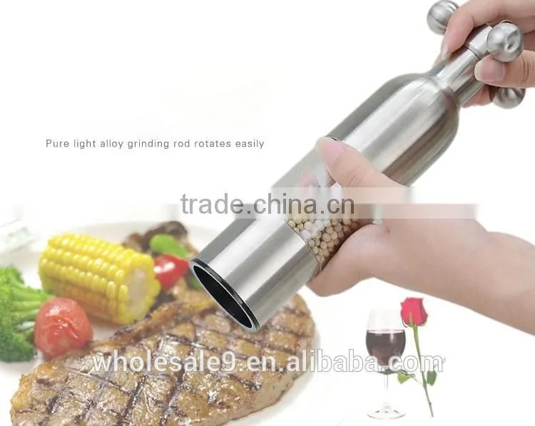 manual stainless steel Pepper grinder mill kitchen tools glass Pepper grinder