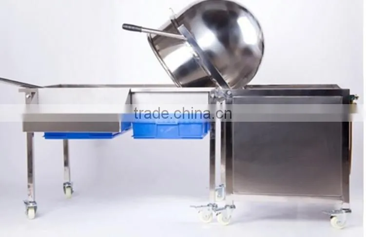 professional stainless steel industrial hot air gas football popcorn making machine maker