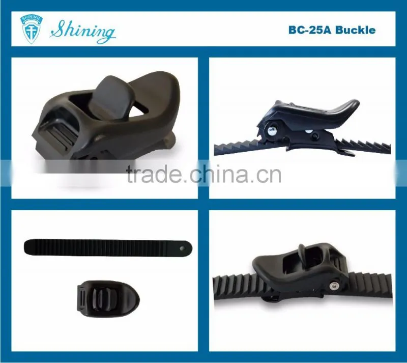 BC25A-BL15A Micro Adjustable Skate Buckles Plastic Strap