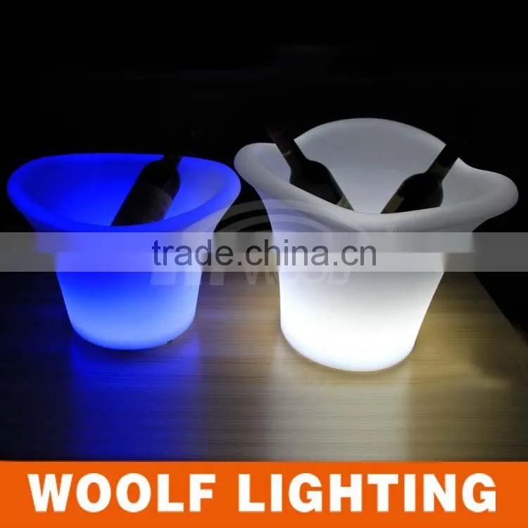 small decorative indoor light up flower pots