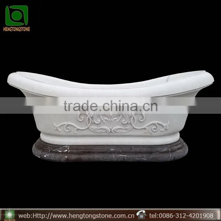 Natural Stone Oval Modern Freestanding Bathtub