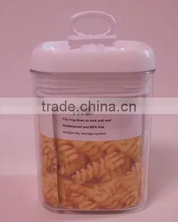0.75L Square airtight plastic container for food