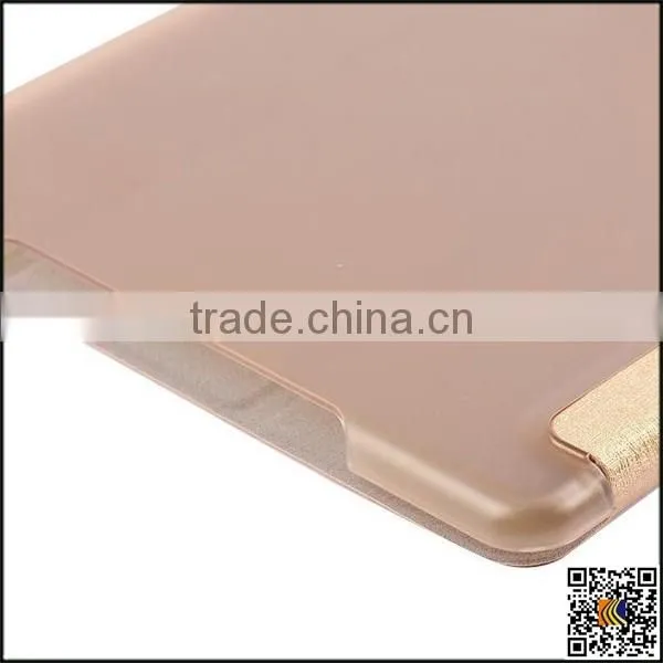 Three Fold Flip Leather Cover PC Back Case Smart Cover For iPad 6, leather case