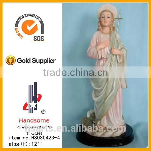 12 Inch Sant Martha High Quality Resin Religious Figurine