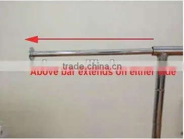 Commercial Grade Rolling Folding Clothing Garmetn rack, Chrome