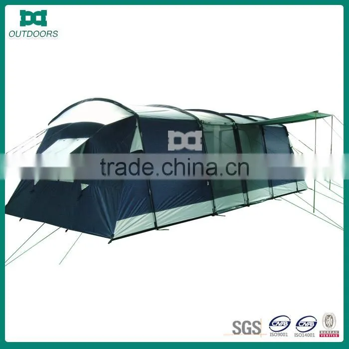 Big capacity outdoor winter party works tent with two bedrooms for 8 person