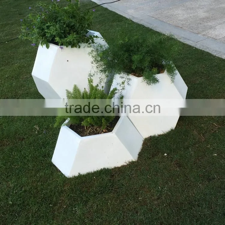 Fiberglass garden pots