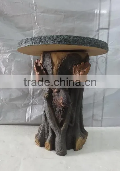 Garden knock-down fiberglass wooden table tops