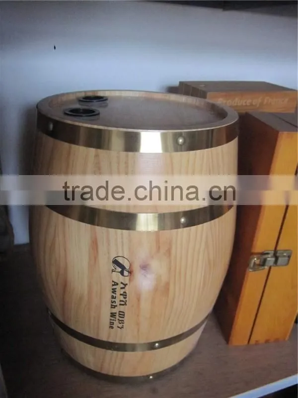 cutomized natural pine wooden bucket