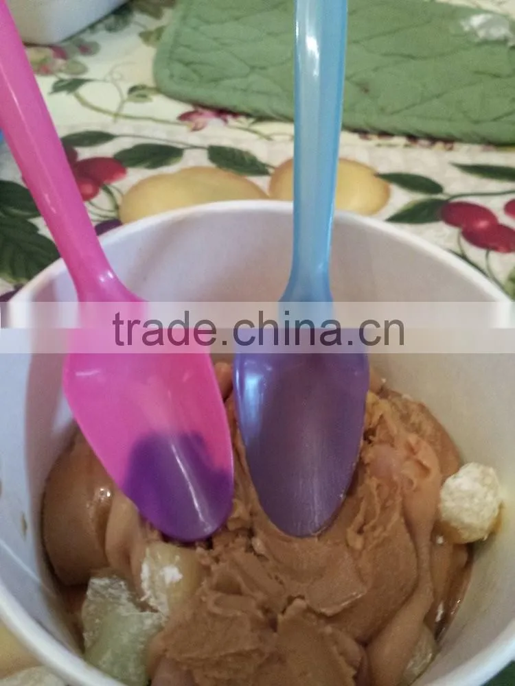 PS food grade ice cream spoons with cold color changing