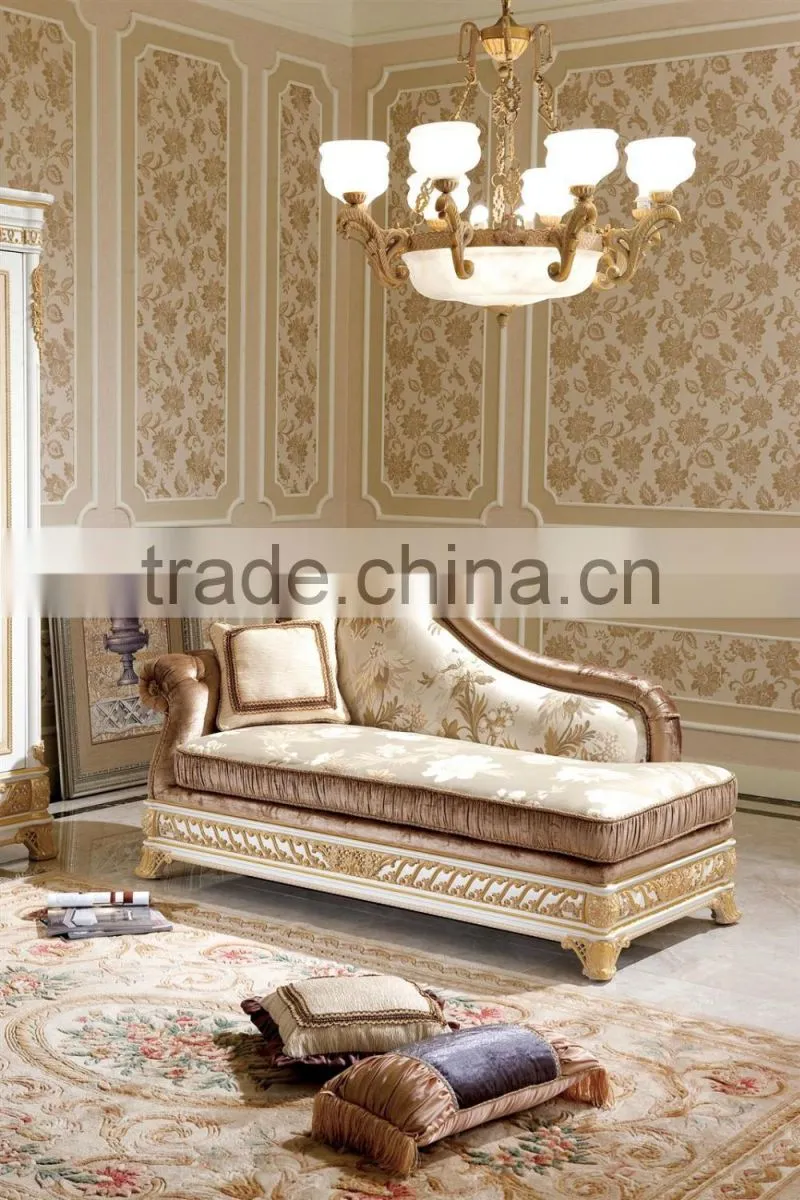 YB62 luxury sofa set new designs italian antique style sofa classic living room white wooden frame fabric furniture