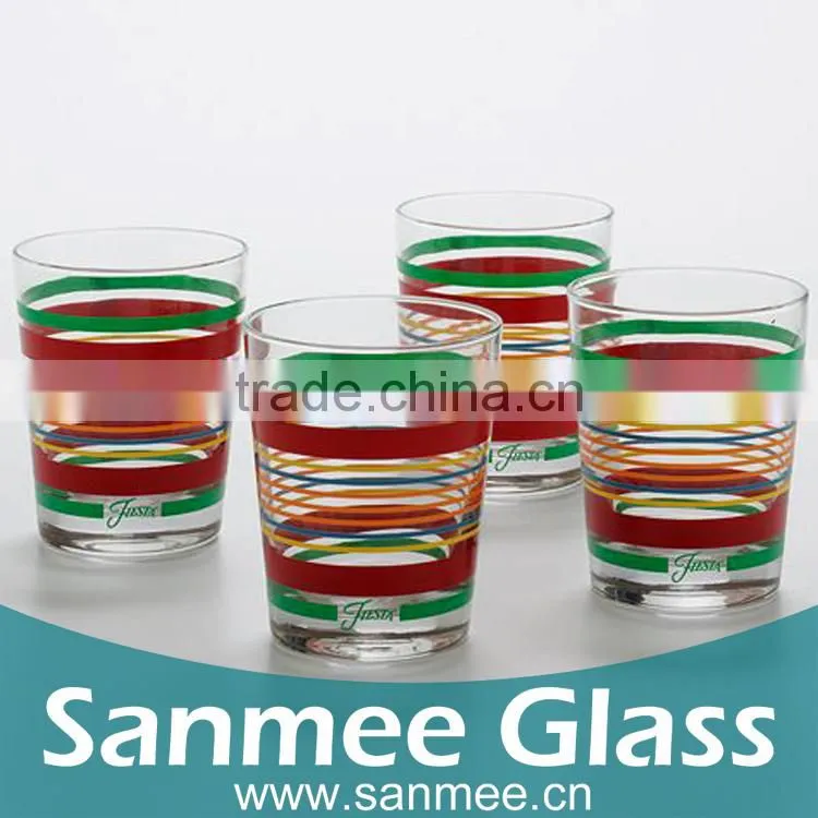 4PCS Gift Glass Set Hot Sales Design Logo Decal Drinkware