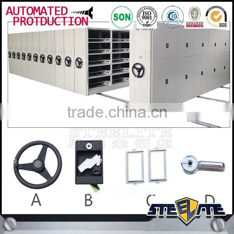 Heavy duty Cold Rolled Steel File Shelving Compact Mobile Filing Cabinet
