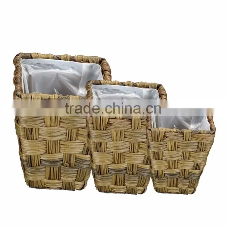 Horticultural Handmade PE Rattan Garden Planter Boxes