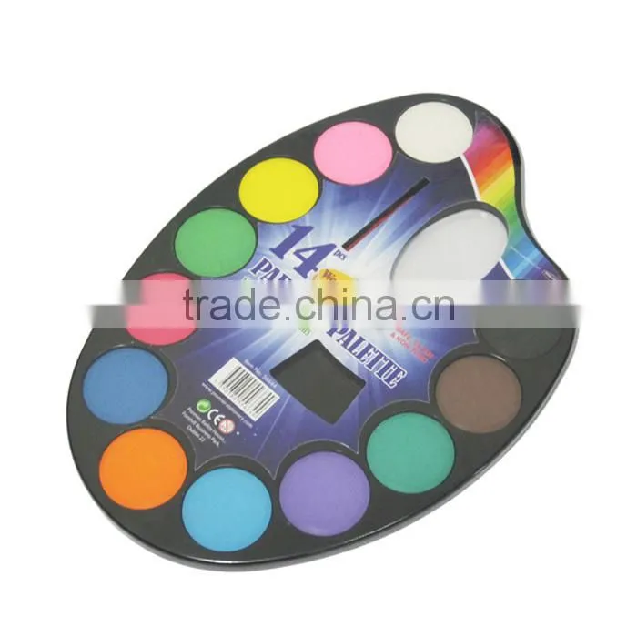 Quality 30mm diameter 12 color water color paint