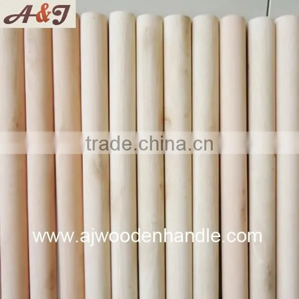 Natural wooden mop stick 120*2.2 cm with Italian screw