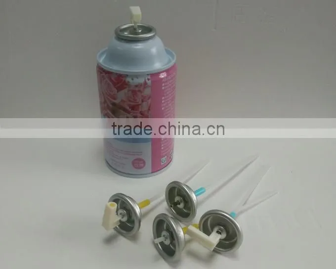 Furniture polish aerosol tinplate valve