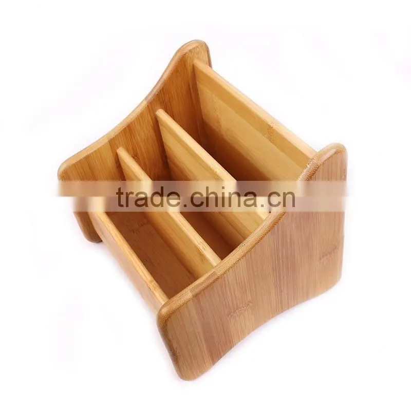 Aonong Hot Sale Bamboo Desk Organizer/Remote Control Holder