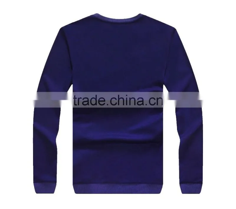Raidyboer Men's long sleeve t shirt 100% cotton with round neck