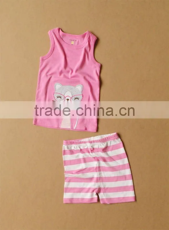 wwwSUNcom 2012 summer baby clothing set vest shorts cotton 100%