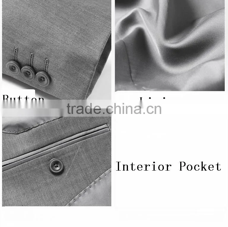 Wholesale Stand Collar 2-Button Formal Dresses Wear For Men