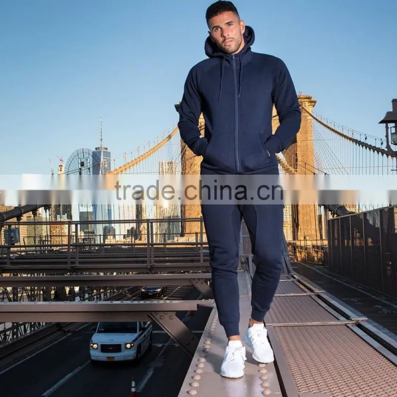 high quality tracksuits mens plain cotton tracksuit gym fitness tracksuit