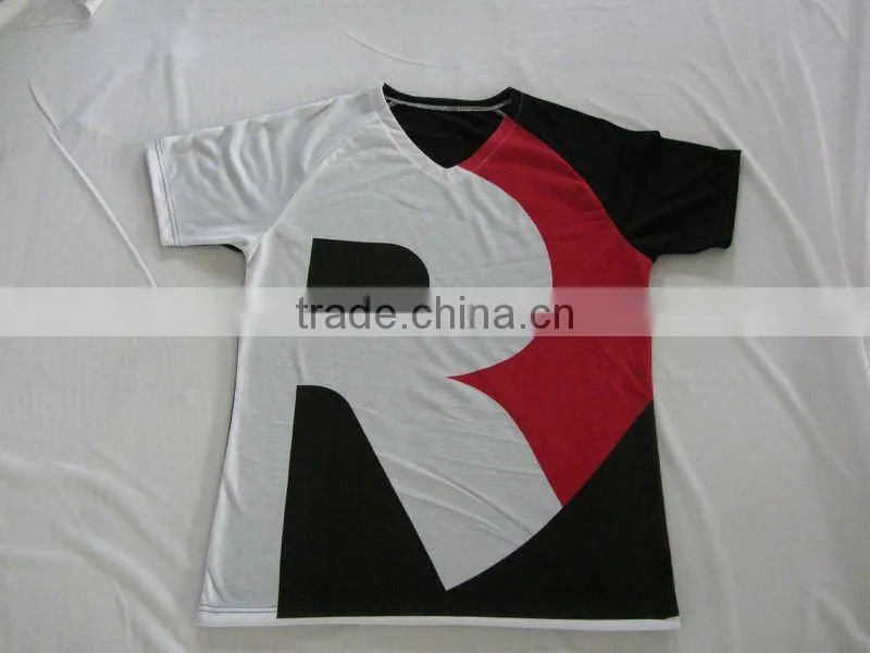 Mens cotton V-neck T-shirts FR001