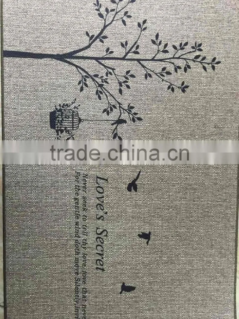 Eco-friendly nature rubber with jute soft yoga mat, nature rubber yoga mat wholesale
