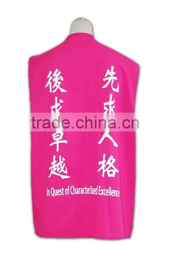 China manufactory high quality vivid color unisex tailored front open vest