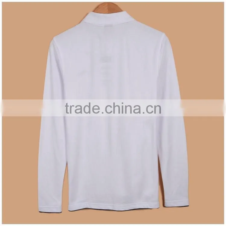 Factory Wholesale Custom Collar High Quality Mens Long Sleeve Polo Shirts