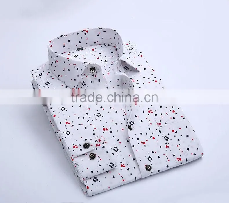 Yiwu factory OEM high quality cotton shirt elegant for men 2016