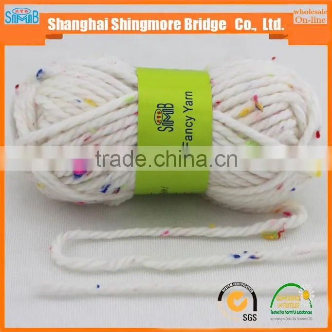 China knitted yarn factory hot wholesale speckle yarn for your sparkling life