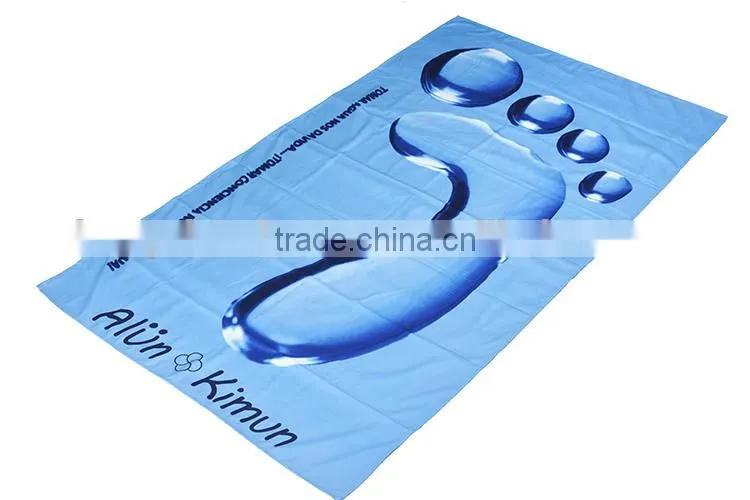 thin and absorbent microfiber customised beach towel