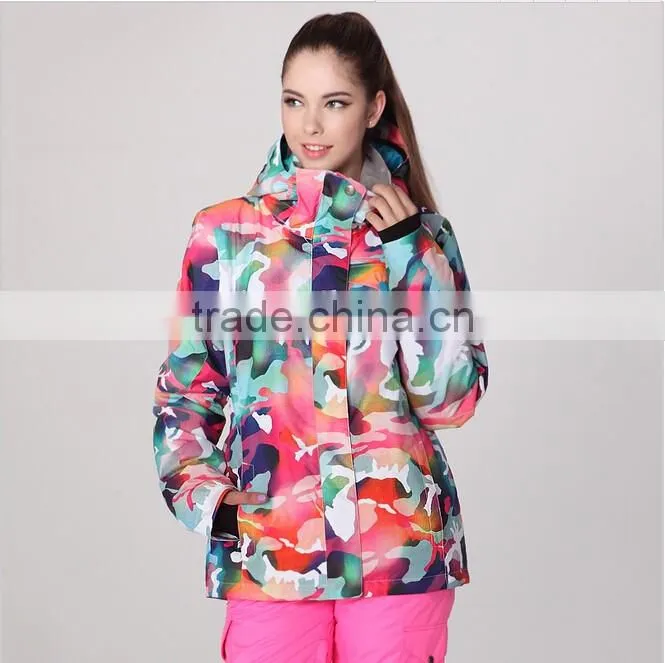 New design women snowboard jacket multi-functional ski snow wear for lady ski jacket