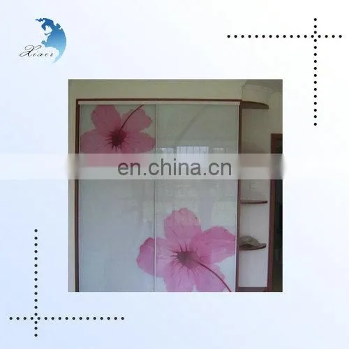 Elegant Screen Printing Art Decoration Living Room Glass Partition