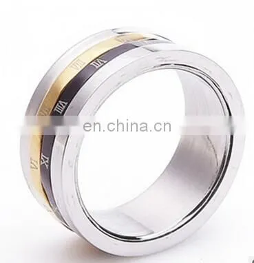 Titanium Steel High Quality Unisex's Rome Password Ring Size 6/7/8/9/10/11/12
