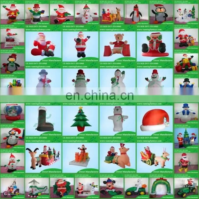 Outdoor Christmas Inflatable Angel Playing Trumpet, Fabric Christmas Angel Ornament