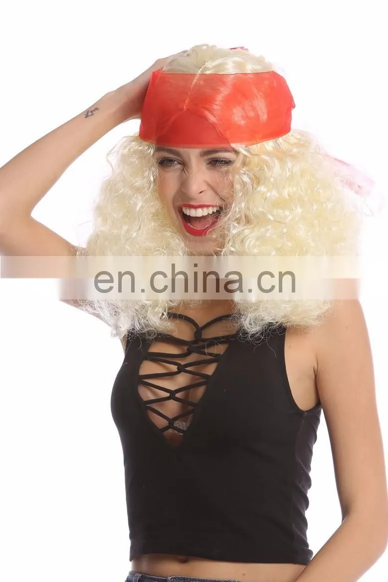 Carnival Hippie women blond wigs P-W239