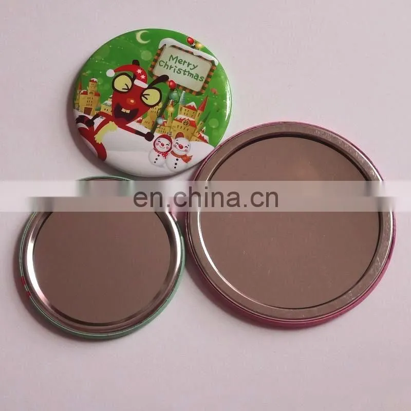 OEM factory -Promotional tinplate pocket mirror