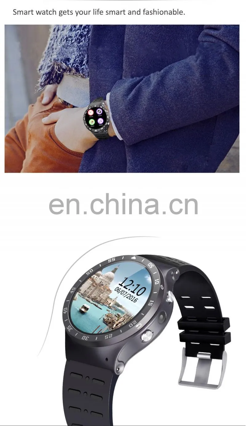 S99A Quad Core 3G Smart Watch GPS WiFi Pedometer Heart Rate Smartwatch