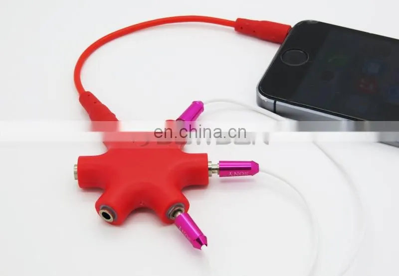 3.5mm AUX Audio Splitter Cable Earphone Headphone Adapter Male to Female