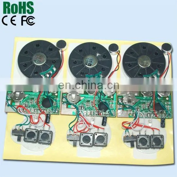 Greeting card/Toys/Sound Products With Recordable Melody Module