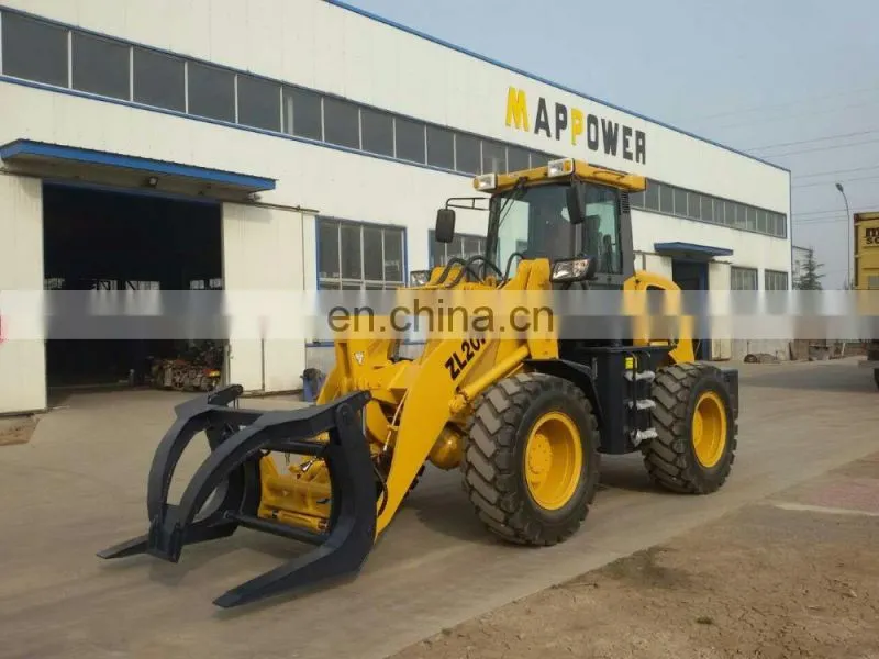 2ton industrial compact wheel loader ZL20F with famous engine optional