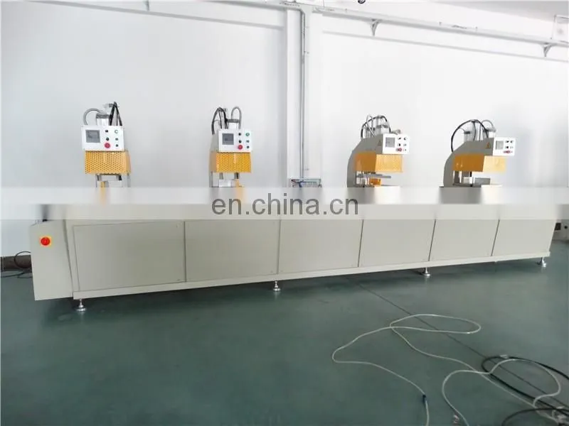UPVC Window Door Assemble Machinery 4 head welding machine for pvc window door