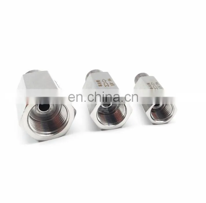 304 stainless steel inner and outer wire check valve 1/4 grinding in and out check valve