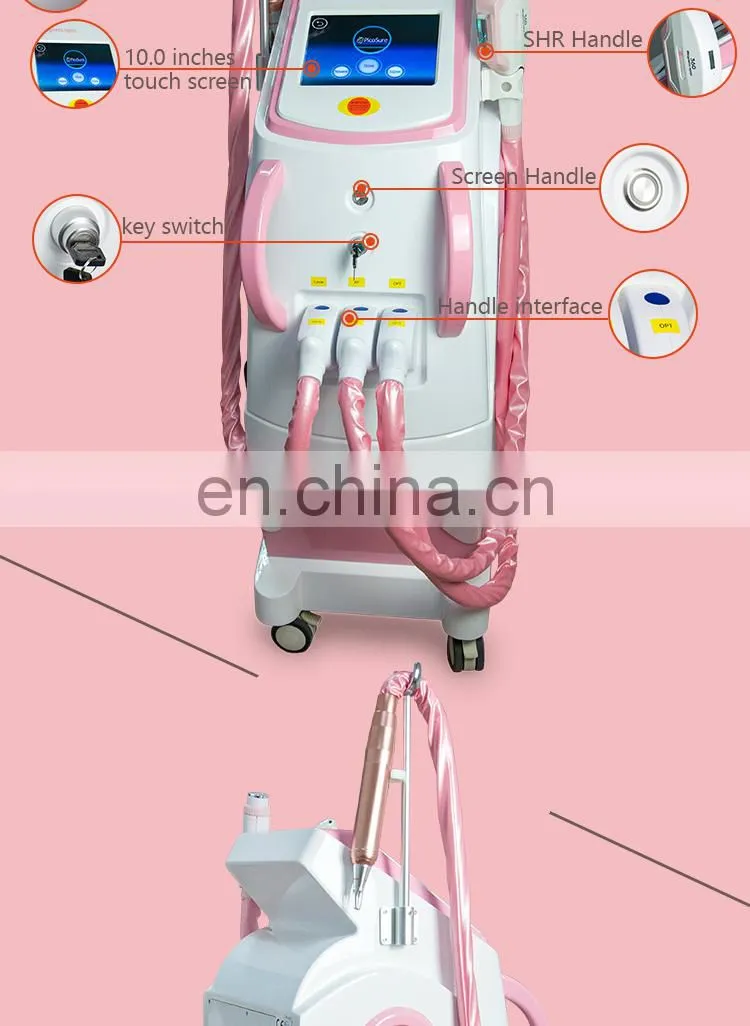 good price 3 in 1 ipl & pico elight rf laser tattoo pigmentation hair removal with rf hot sale price